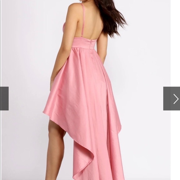 High Low champagne color Dress - Picture 2 of 8